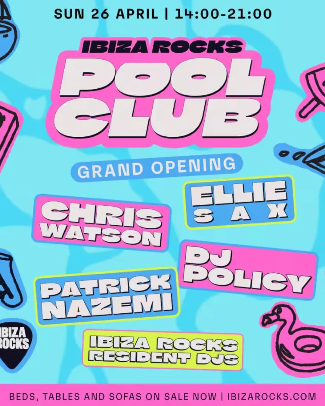 Ibiza Rocks Pool Club Grand Opening